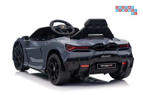 [QLS-8603] Lamborghini Revuelto auto na akumulator 4x4 (2x45W i 2x35W) 12V/9Ah ekoskóra EVA