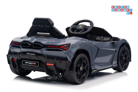 [QLS-8603] Lamborghini Revuelto auto na akumulator 4x4 (2x45W i 2x35W) 12V/9Ah ekoskóra EVA