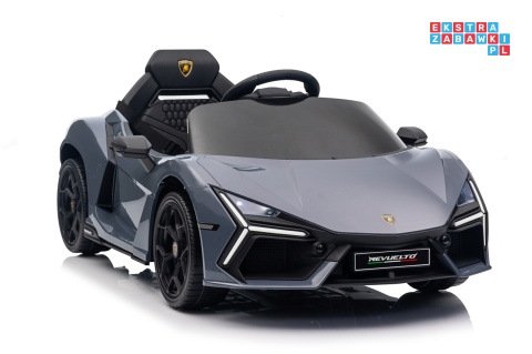 [QLS-8603] Lamborghini Revuelto auto na akumulator 4x4 (2x45W i 2x35W) 12V/9Ah ekoskóra EVA