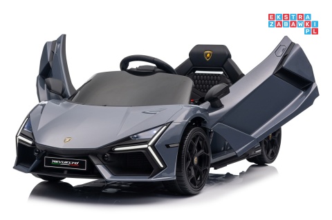 [QLS-8603] Lamborghini Revuelto auto na akumulator 4x4 (2x45W i 2x35W) 12V/9Ah ekoskóra EVA