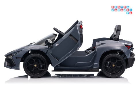 [QLS-8603] Lamborghini Revuelto auto na akumulator 4x4 (2x45W i 2x35W) 12V/9Ah ekoskóra EVA