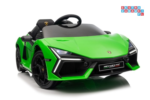 [QLS-8603] Lamborghini Revuelto auto na akumulator 4x4 (2x45W i 2x35W) 12V/9Ah ekoskóra EVA