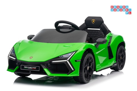[QLS-8603] Lamborghini Revuelto auto na akumulator 4x4 (2x45W i 2x35W) 12V/9Ah ekoskóra EVA