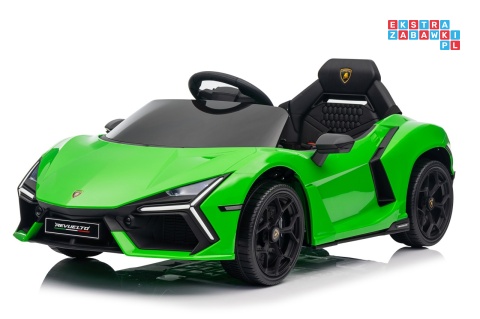 [QLS-8603] Lamborghini Revuelto auto na akumulator 4x4 (2x45W i 2x35W) 12V/9Ah ekoskóra EVA
