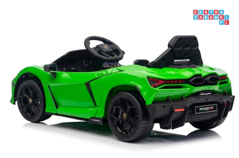 [QLS-8603] Lamborghini Revuelto auto na akumulator 4x4 (2x45W i 2x35W) 12V/9Ah ekoskóra EVA