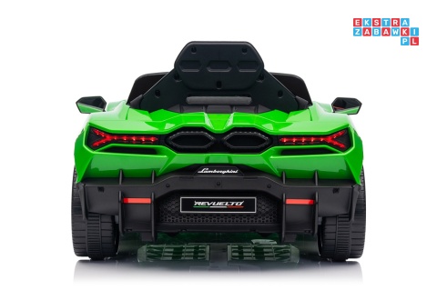 [QLS-8603] Lamborghini Revuelto auto na akumulator 4x4 (2x45W i 2x35W) 12V/9Ah ekoskóra EVA
