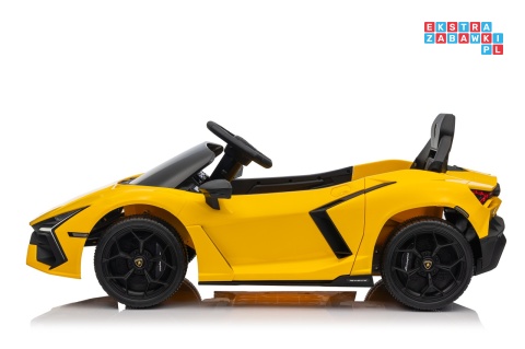 [QLS-8603] Lamborghini Revuelto auto na akumulator 4x4 (2x45W i 2x35W) 12V/9Ah ekoskóra EVA