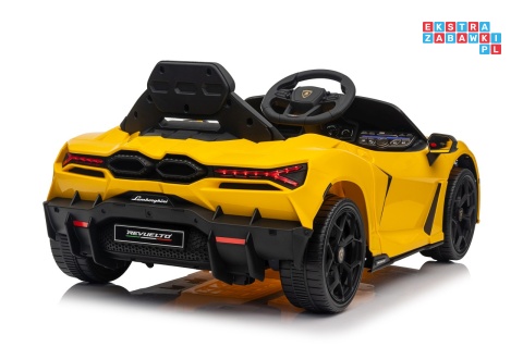 [QLS-8603] Lamborghini Revuelto auto na akumulator 4x4 (2x45W i 2x35W) 12V/9Ah ekoskóra EVA