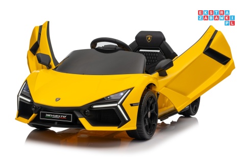 [QLS-8603] Lamborghini Revuelto auto na akumulator 4x4 (2x45W i 2x35W) 12V/9Ah ekoskóra EVA