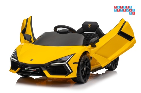 [QLS-8603] Lamborghini Revuelto auto na akumulator 4x4 (2x45W i 2x35W) 12V/9Ah ekoskóra EVA