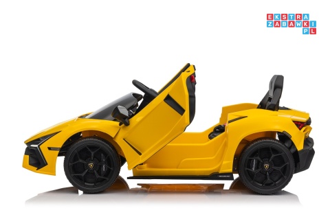 [QLS-8603] Lamborghini Revuelto auto na akumulator 4x4 (2x45W i 2x35W) 12V/9Ah ekoskóra EVA