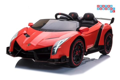 [XMX-615] Lamborghini Veneno auto na akumulator 4x45W 12V/14Ah ekoskóra EVA