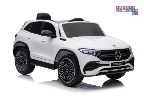 [XMX-625] Mercedes Benz EQA 250 na akumulator 4x35W 12V/10Ah ekoskóra EVA - biały