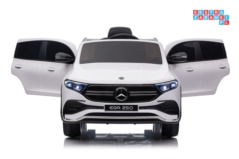 [XMX-625] Mercedes Benz EQA 250 na akumulator 4x35W 12V/10Ah ekoskóra EVA - biały