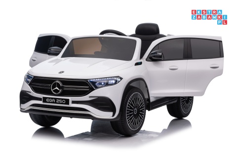 [XMX-625] Mercedes Benz EQA 250 na akumulator 4x35W 12V/10Ah ekoskóra EVA - biały