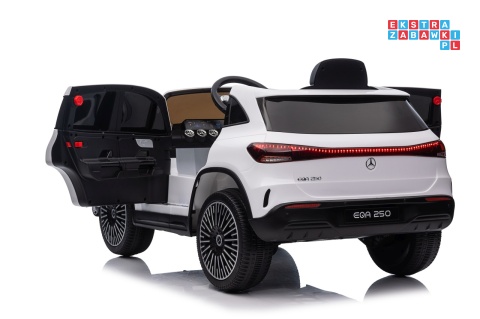 [XMX-625] Mercedes Benz EQA 250 na akumulator 4x35W 12V/10Ah ekoskóra EVA - biały