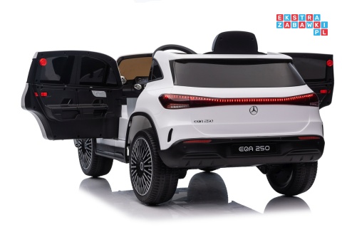 [XMX-625] Mercedes Benz EQA 250 na akumulator 4x35W 12V/10Ah ekoskóra EVA - biały