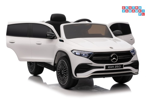 [XMX-625] Mercedes Benz EQA 250 na akumulator 4x35W 12V/10Ah ekoskóra EVA - biały