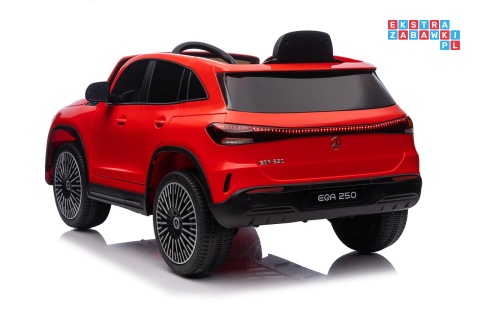 [XMX-625] Mercedes Benz EQA 250 na akumulator 4x35W 12V/10Ah ekoskóra EVA - czerwony