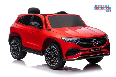 [XMX-625] Mercedes Benz EQA 250 na akumulator 4x35W 12V/10Ah ekoskóra EVA - czerwony