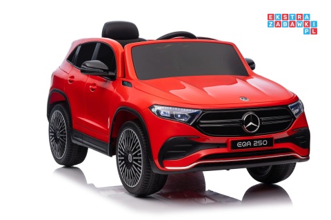 [XMX-625] Mercedes Benz EQA 250 na akumulator 4x35W 12V/10Ah ekoskóra EVA - czerwony