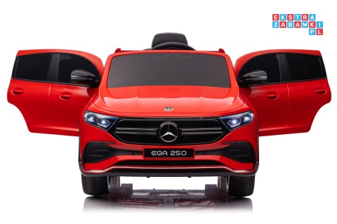 [XMX-625] Mercedes Benz EQA 250 na akumulator 4x35W 12V/10Ah ekoskóra EVA - czerwony