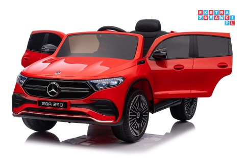 [XMX-625] Mercedes Benz EQA 250 na akumulator 4x35W 12V/10Ah ekoskóra EVA - czerwony
