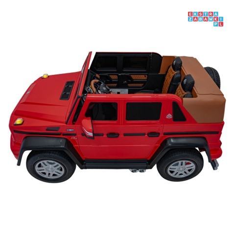 [A1000] Mercedes Benz MAYBACH G650 auto na akumulator 4x200W 24V/14Ah ekoskóra pompowane koła dotykowy panel