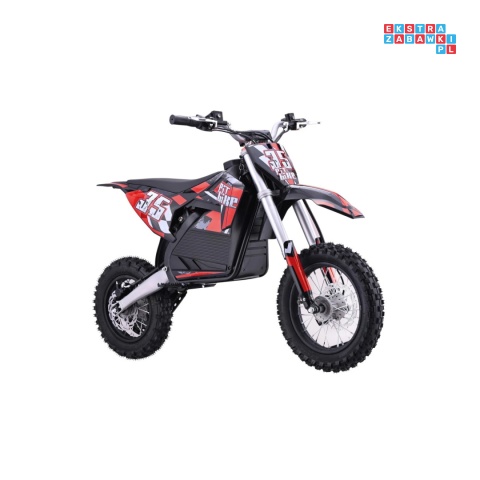 [HP116E] Motocykl PIT BIKE na akumulator 36V/10.4Ah pompowane koła ekoskóra - czerwony