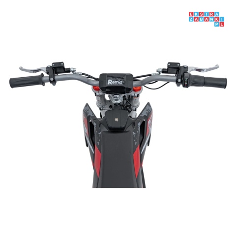 [HP116E] Motocykl PIT BIKE na akumulator 36V/10.4Ah pompowane koła ekoskóra - czerwony