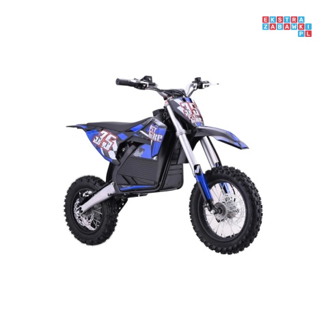 [HP116E] Motocykl PIT BIKE na akumulator 36V/10.4Ah pompowane koła ekoskóra - niebieski