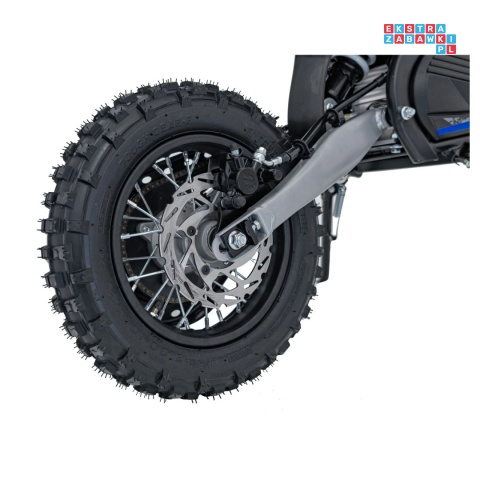 [HP116E] Motocykl PIT BIKE na akumulator 36V/10.4Ah pompowane koła ekoskóra - niebieski