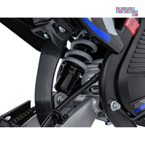 [HP116E] Motocykl PIT BIKE na akumulator 36V/10.4Ah pompowane koła ekoskóra - niebieski