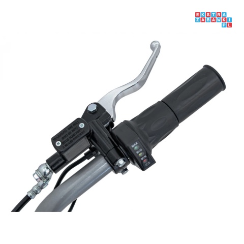 [HP116E] Motocykl PIT BIKE na akumulator 36V/10.4Ah pompowane koła ekoskóra - niebieski