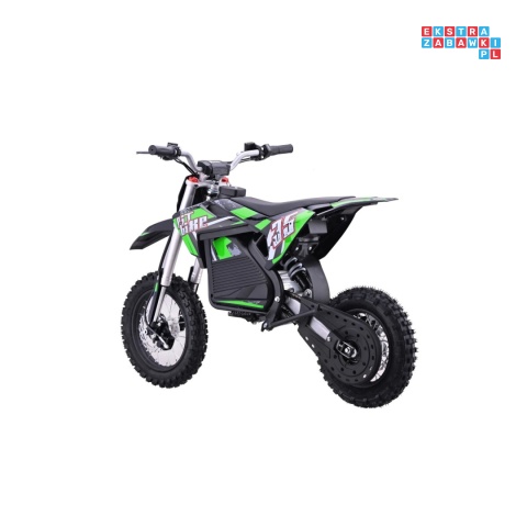 [HP116E] Motocykl PIT BIKE na akumulator 36V/10.4Ah pompowane koła ekoskóra - zielony