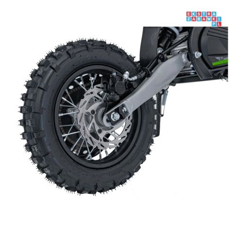 [HP116E] Motocykl PIT BIKE na akumulator 36V/10.4Ah pompowane koła ekoskóra - zielony