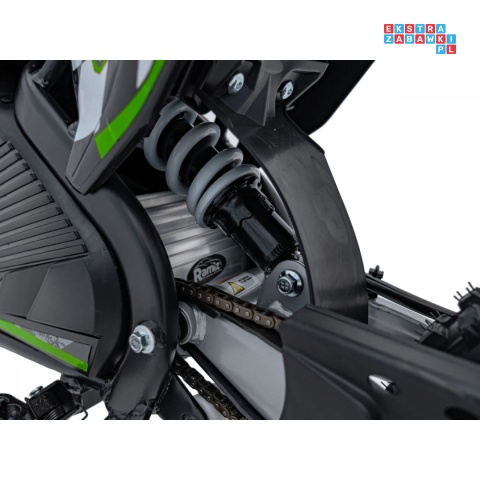 [HP116E] Motocykl PIT BIKE na akumulator 36V/10.4Ah pompowane koła ekoskóra - zielony