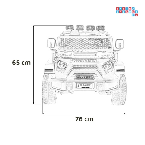 [PA.S625] Off Road MONSTER auto na akumulator 4x45W 12V/10Ah ekoskóra EVA
