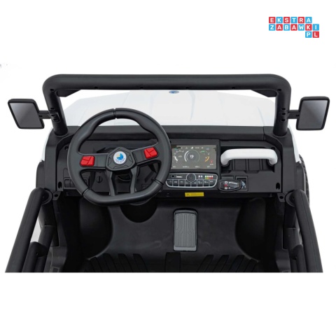 [XMX-623B] Pojazd Farmer Truck Speed 900 4x45W 12V/10Ah na akumulator EVA ekoskóra elektryczny kiper - biały