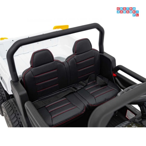 [XMX-623B] Pojazd Farmer Truck Speed 900 4x45W 12V/10Ah na akumulator EVA ekoskóra elektryczny kiper - biały