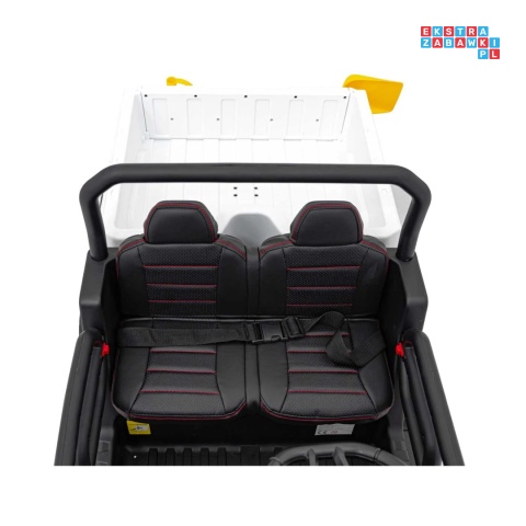 [XMX-623B] Pojazd Farmer Truck Speed 900 4x45W 12V/10Ah na akumulator EVA ekoskóra elektryczny kiper - biały