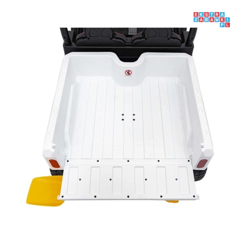 [XMX-623B] Pojazd Farmer Truck Speed 900 4x45W 12V/10Ah na akumulator EVA ekoskóra elektryczny kiper - biały