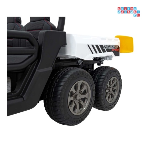 [XMX-623B] Pojazd Farmer Truck Speed 900 4x45W 12V/10Ah na akumulator EVA ekoskóra elektryczny kiper - biały