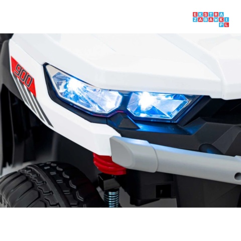 [XMX-623B] Pojazd Farmer Truck Speed 900 4x45W 12V/10Ah na akumulator EVA ekoskóra elektryczny kiper - biały