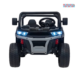 Czarny Farmer Truck Speed 900 na akumulator - 4x45W, 12V/10Ah, EVA, ekoskóra, elektryczny, kiper - [XMX-623B]