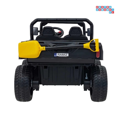 [XMX-623B] Pojazd Farmer Truck Speed 900 4x45W 12V/10Ah na akumulator EVA ekoskóra elektryczny kiper - czarny