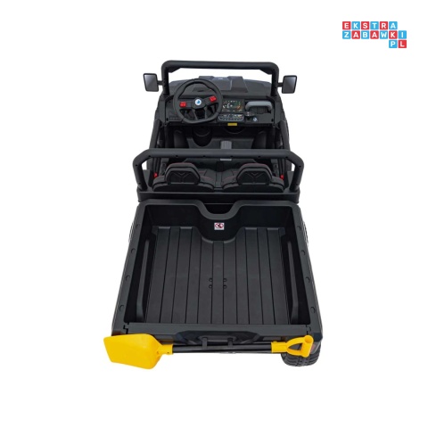 [XMX-623B] Pojazd Farmer Truck Speed 900 4x45W 12V/10Ah na akumulator EVA ekoskóra elektryczny kiper - czarny