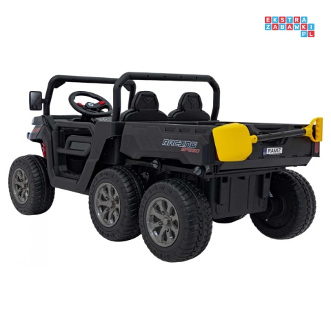 [XMX-623B] Pojazd Farmer Truck Speed 900 4x45W 12V/10Ah na akumulator EVA ekoskóra elektryczny kiper - czarny