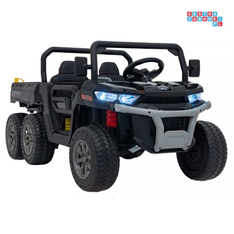 [XMX-623B] Pojazd Farmer Truck Speed 900 4x45W 12V/10Ah na akumulator EVA ekoskóra elektryczny kiper - czarny