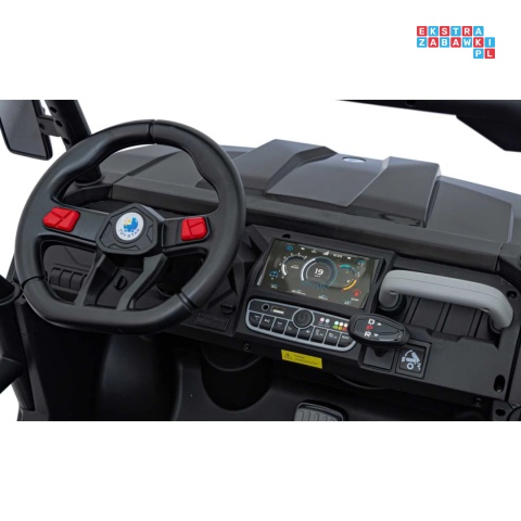 [XMX-623B] Pojazd Farmer Truck Speed 900 4x45W 12V/10Ah na akumulator EVA ekoskóra elektryczny kiper - czarny